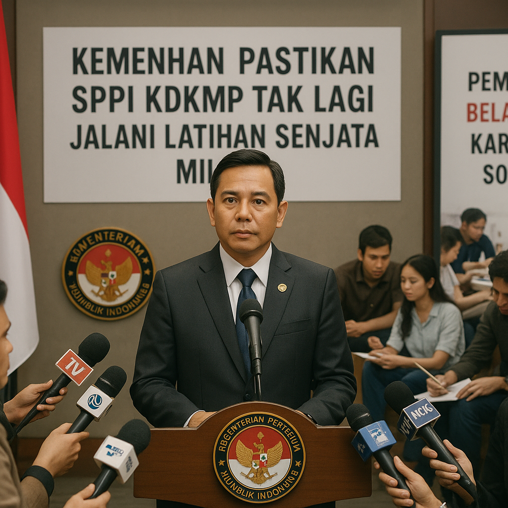 Kemenhan Pastikan SPPI KDKMP Tak Lagi Jalani Latihan Senjata Militer