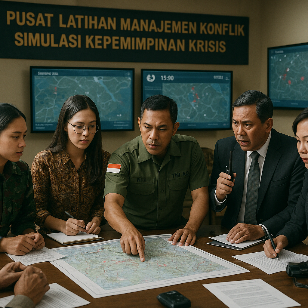 Pusat Latihan Manajemen Konflik TNI AD Gelar Simulasi untuk Pemimpin Sipil