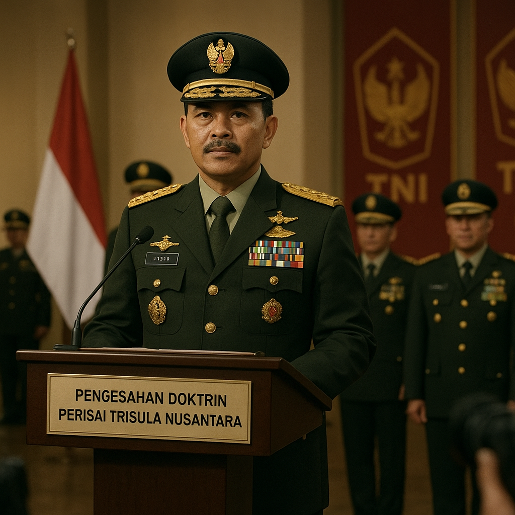 Panglima TNI Pimpin Pengesahan Doktrin Perisai Trisula Nusantara, Tegaskan Adaptasi Hadapi Perang Modern