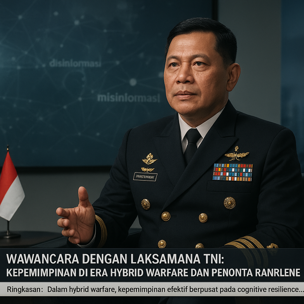 Wawancara Dengan Laksamana TNI: Kepemimpinan di Era Hybrid Warfare dan Pentingnya Cognitive Resilience