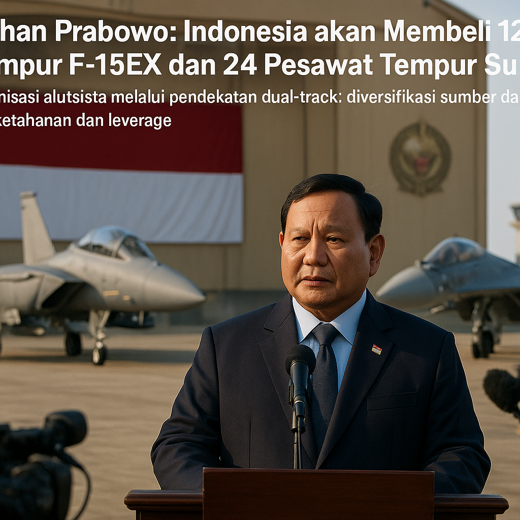 Menhan Prabowo: Indonesia akan Membeli 12 Jet Tempur F-15EX dan 24 Pesawat Tempur Su-35