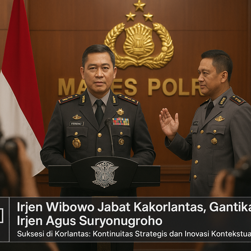 Irjen Wibowo Jabat Kakorlantas, Gantikan Irjen Agus Suryonugroho