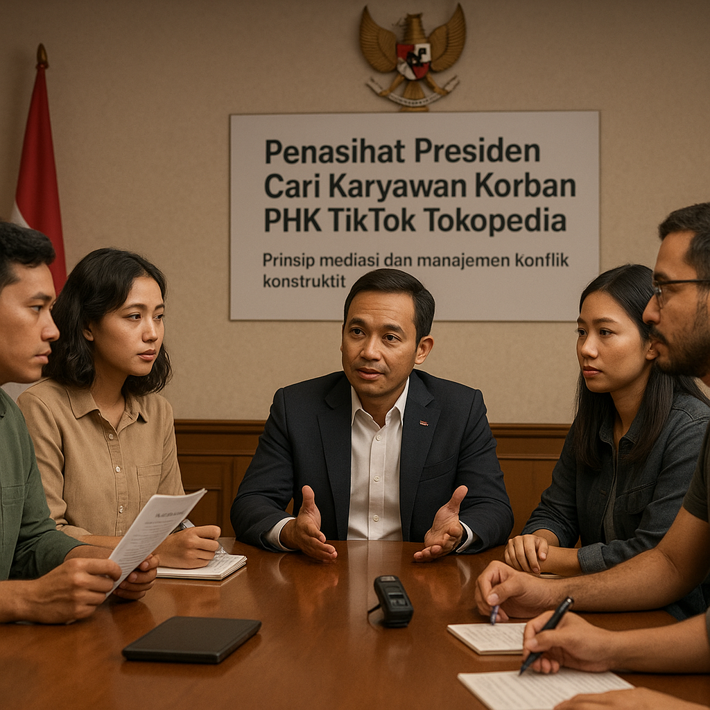 Penasihat Presiden Cari Karyawan Korban PHK TikTok Tokopedia