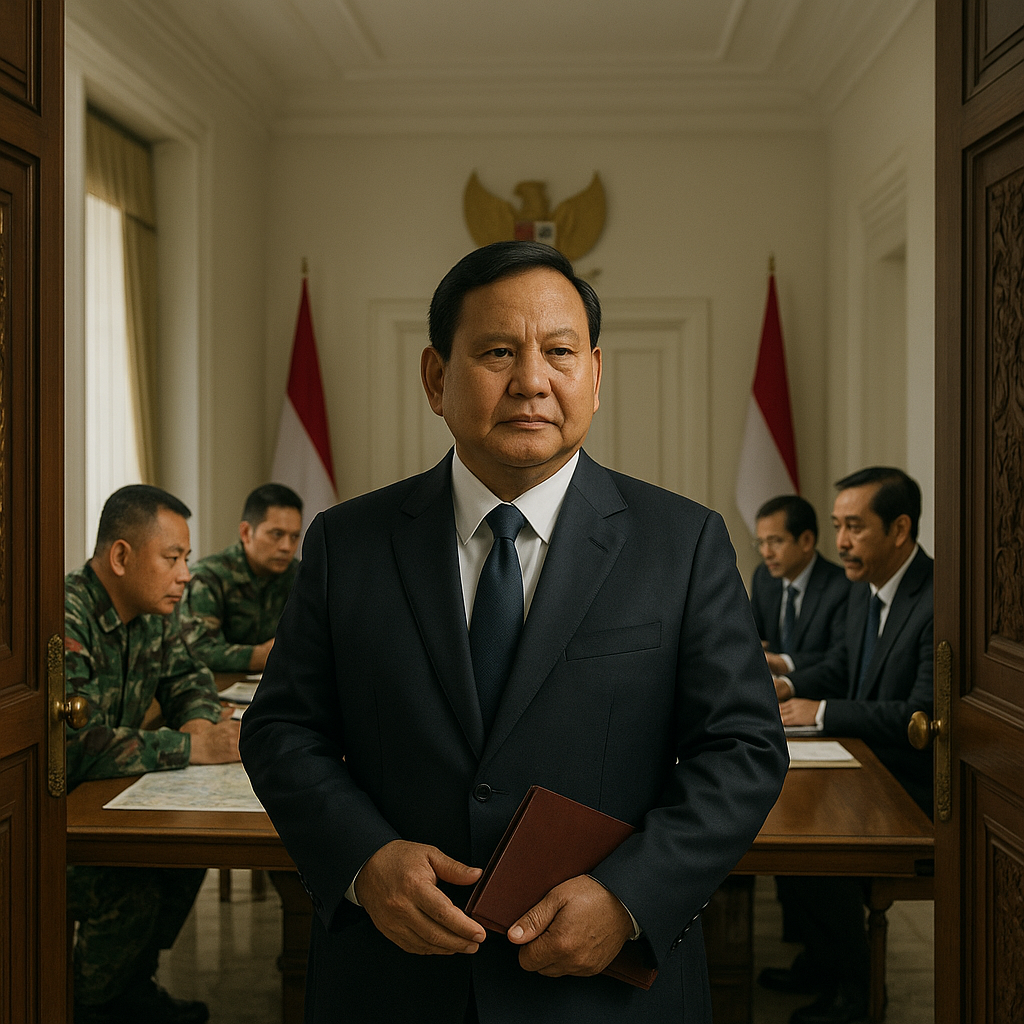 Maraton Pertemuan Prabowo dengan Dudung dan Luhut di Istana Negara
