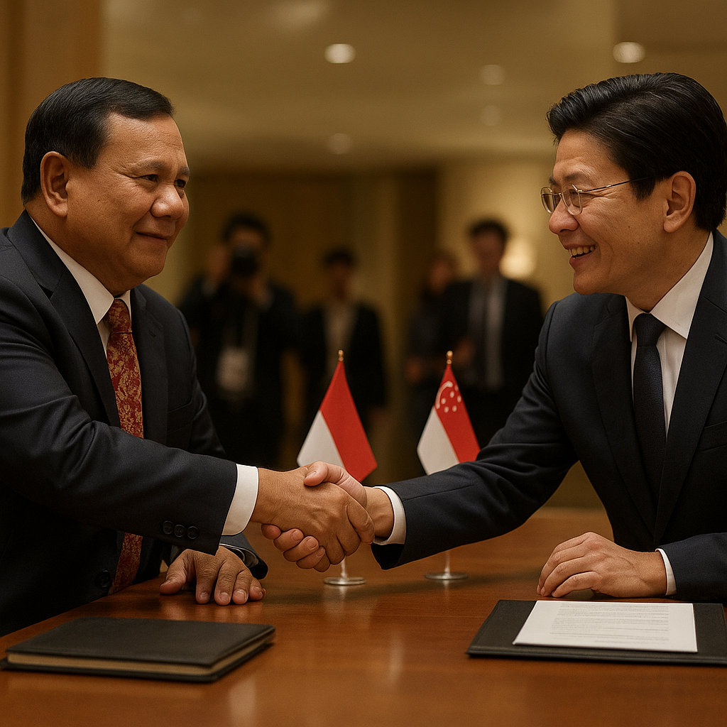 Prabowo dan Lawrence Wong Bahas Penguatan Kerja Sama Strategis