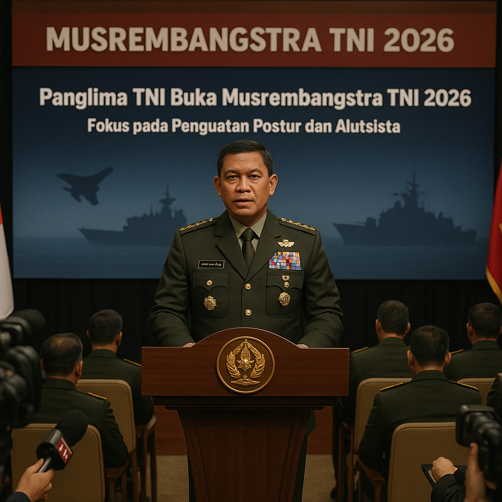 Panglima TNI Buka Musrembangstra TNI 2026, Fokus pada Penguatan Postur dan Alutsista