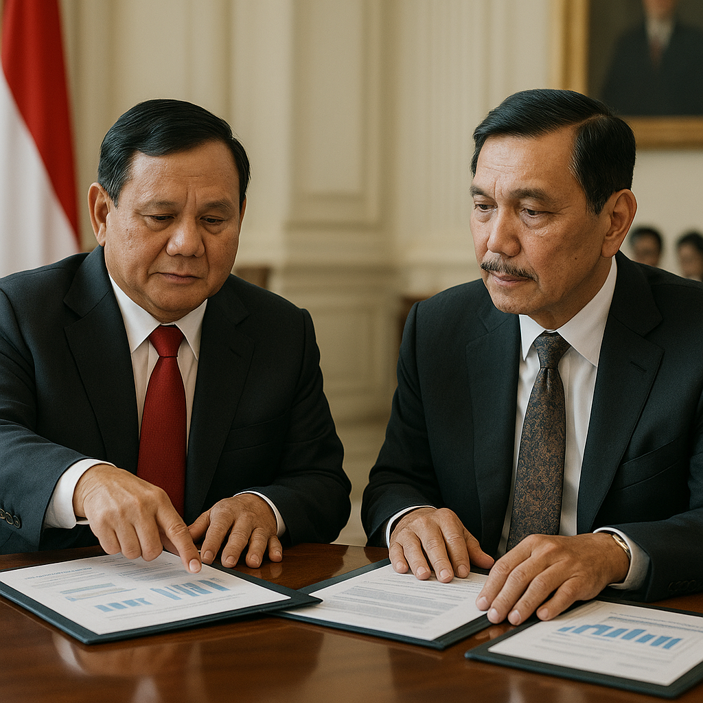 Prabowo Bertemu Luhut di Istana, Bahas Skenario Kebijakan Jaga Daya Beli