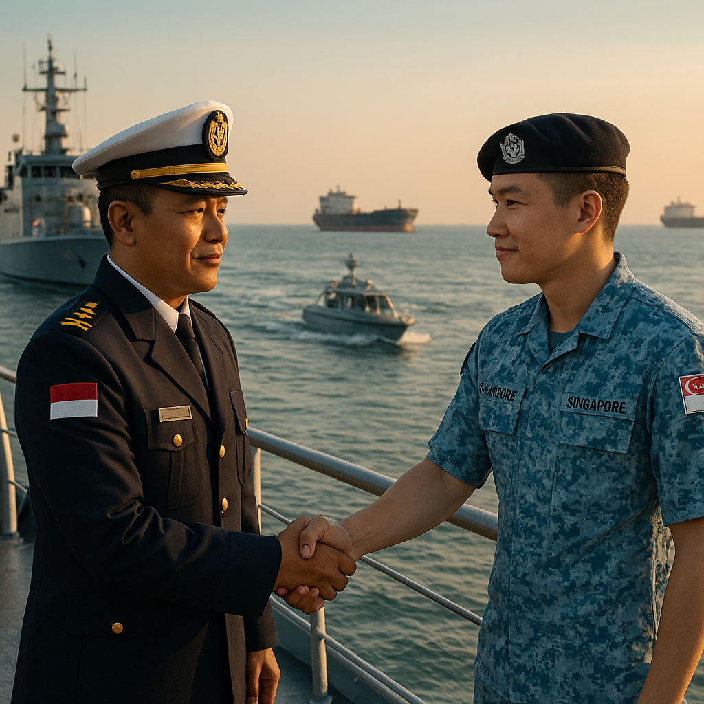 Indonesia dan Singapura Tegaskan Komitmen Jaga Perdamaian Kawasan dan Amankan Selat Malaka