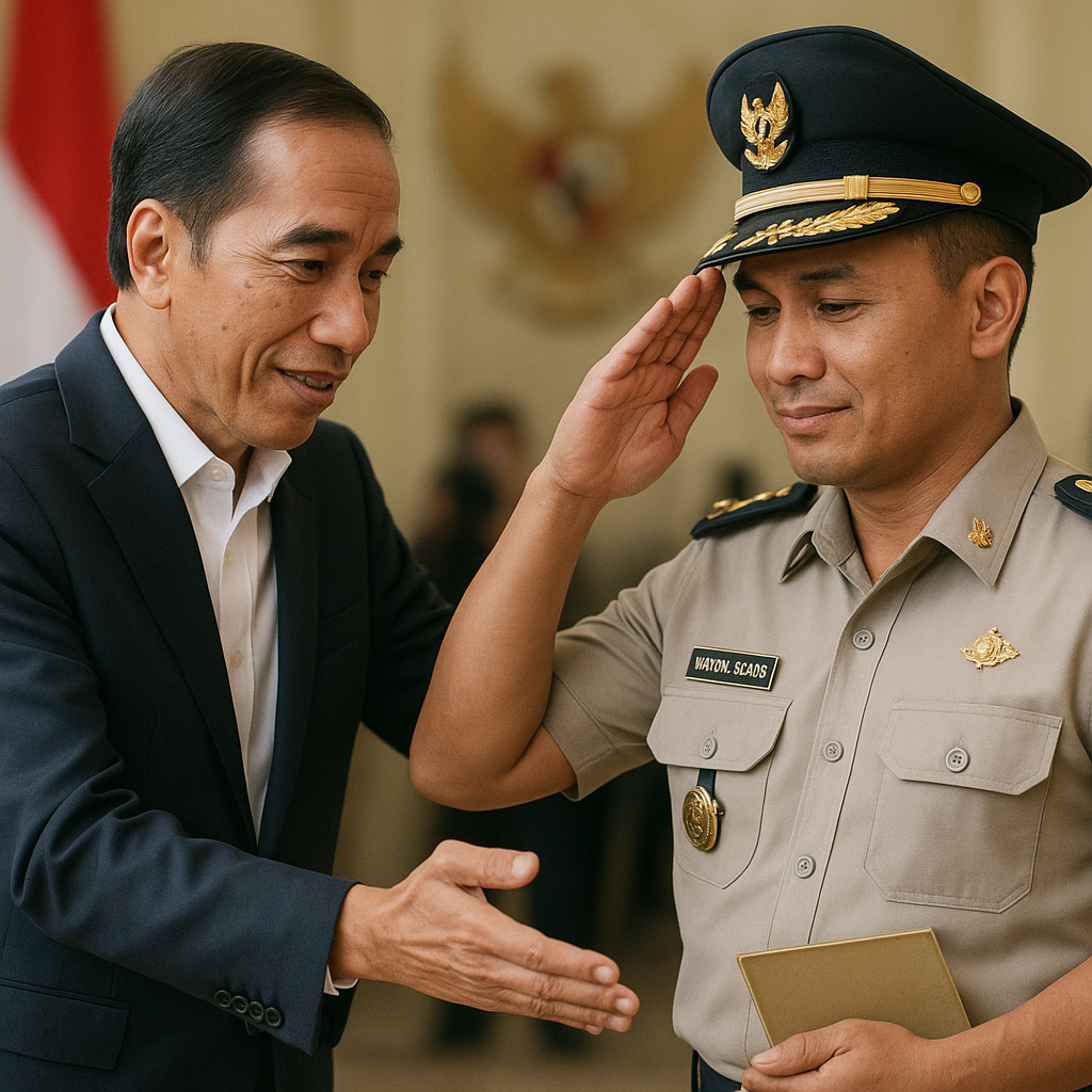 Pesan Jokowi ke Mayor Windra Sanur Usai 8 Tahun Jadi 'Perisai Hidup'