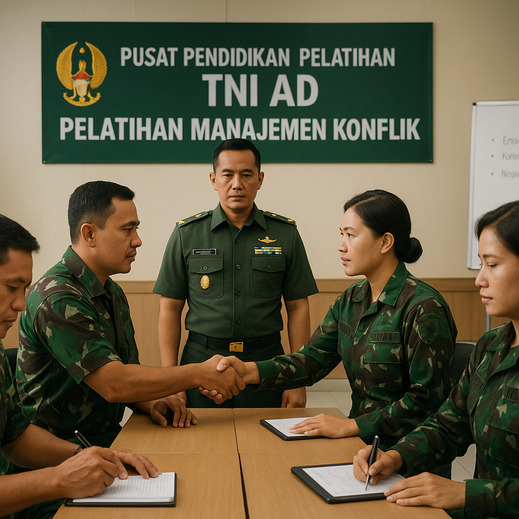 Pusat Pendidikan Pelatihan TNI AD Gelar Pelatihan Manajemen Konflik bagi Perwira Menengah