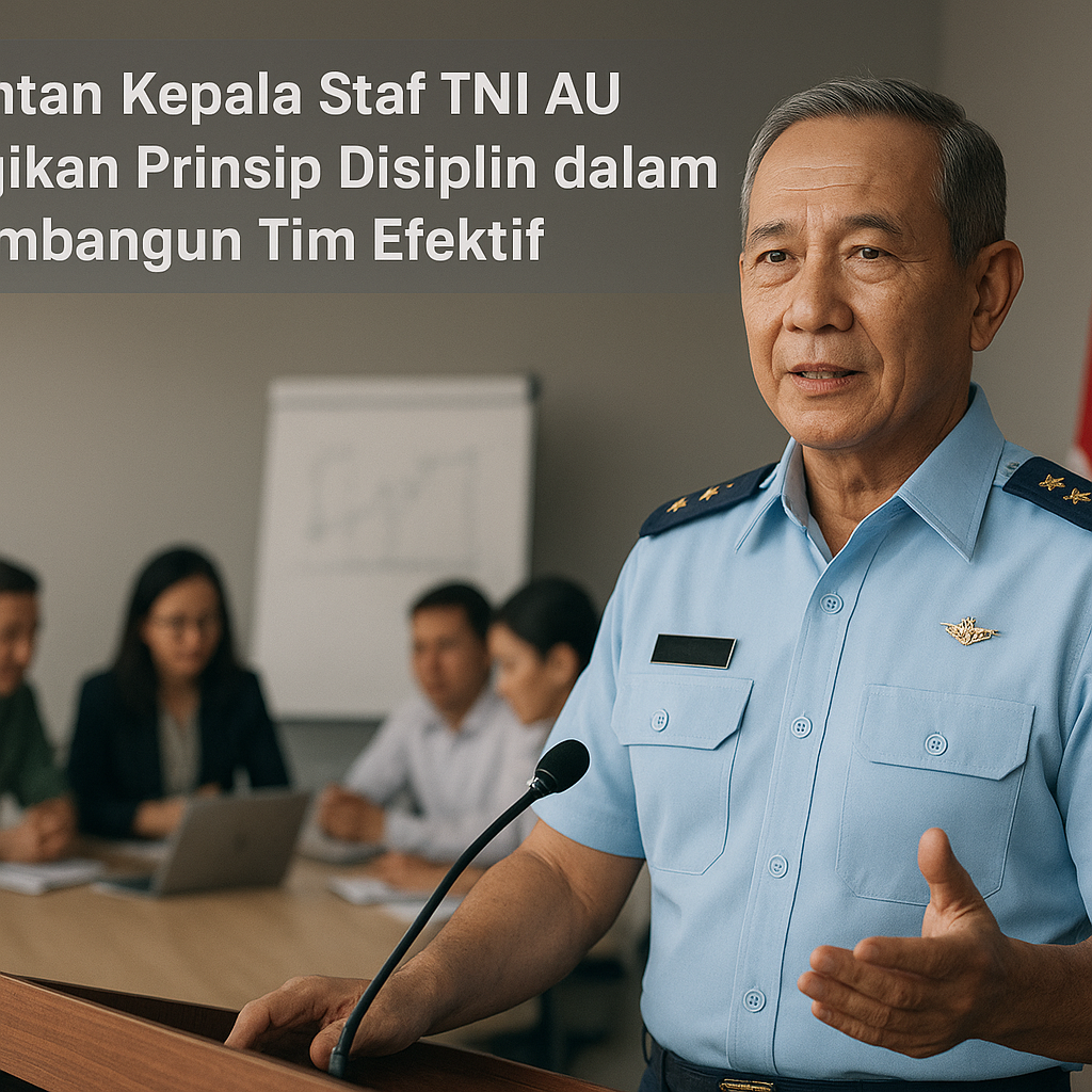 Mantan Kepala Staf TNI AU Bagikan Prinsip Disiplin dalam Membangun Tim Efektif