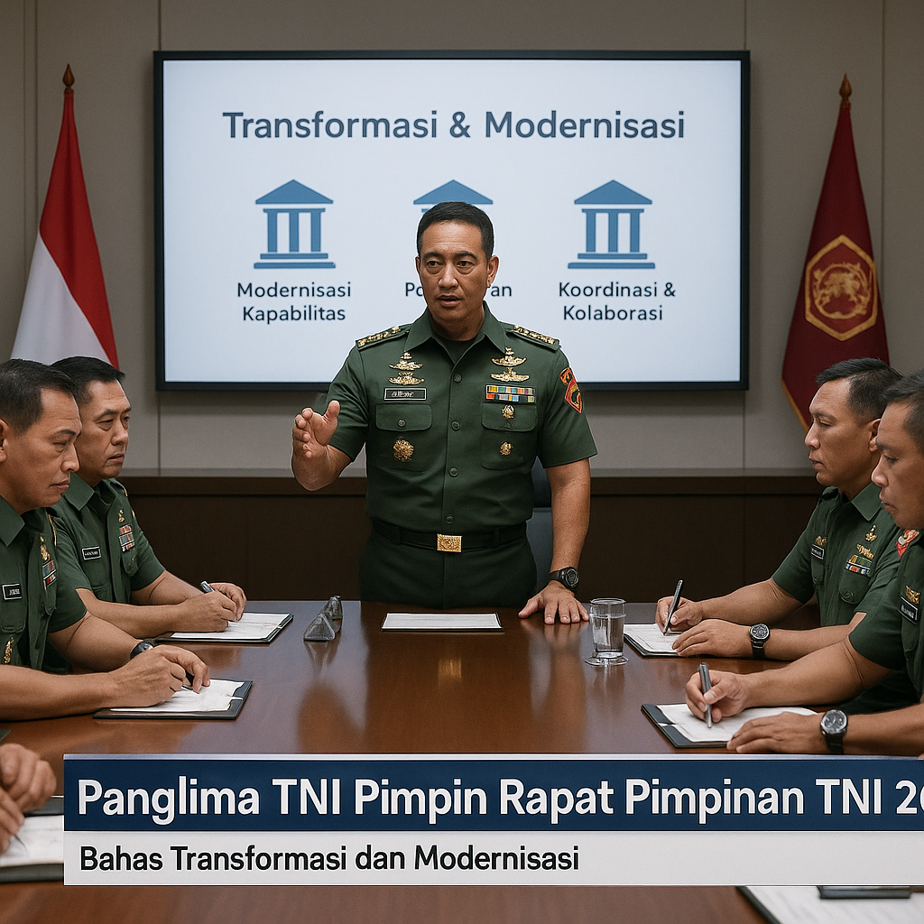 Panglima TNI Pimpin Rapat Pimpinan TNI 2026, Bahas Transformasi dan Modernisasi