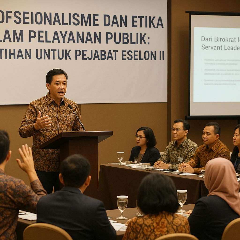Profesionalisme dan Etika dalam Pelayanan Publik: Pelatihan untuk Pejabat Eselon II