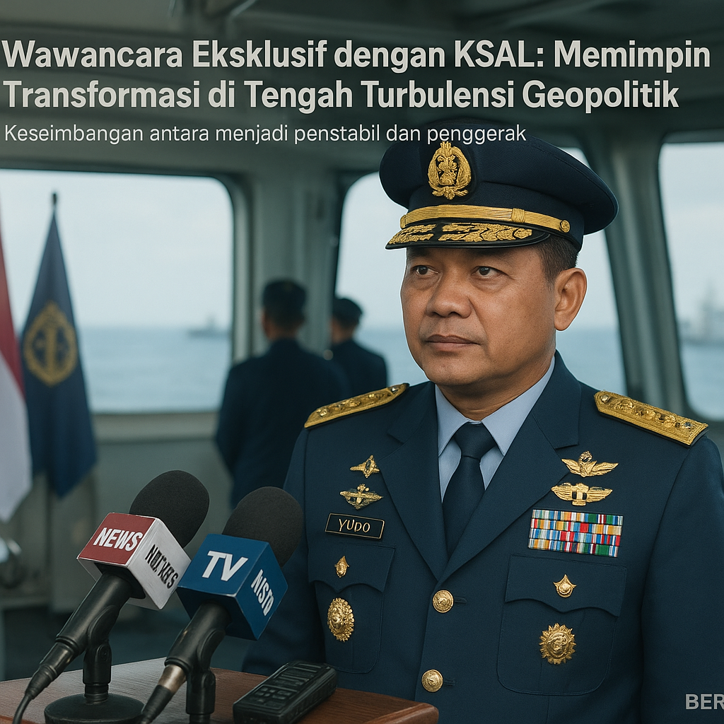 Wawancara Eksklusif dengan KSAL: Memimpin Transformasi di Tengah Turbulensi Geopolitik
