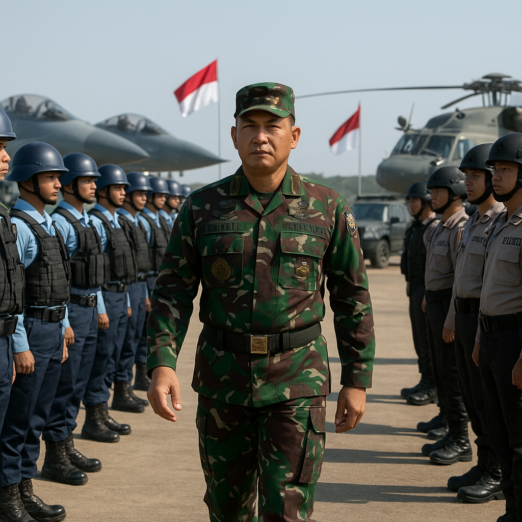Panglima TNI Tinjau Latihan Gabungan TNI AU-Polri, Tekankan Sinergi dan Kesiapan Operasi