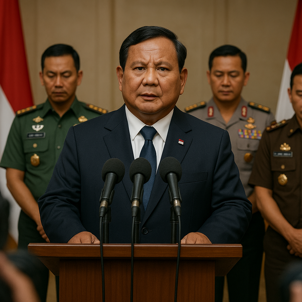 Prabowo Minta TNI, Polri Hingga Jaksa Instropeksi, Seluruh Pangkat dan Fasilitas yang Dinikmati Berasal dari Uang Rakyat