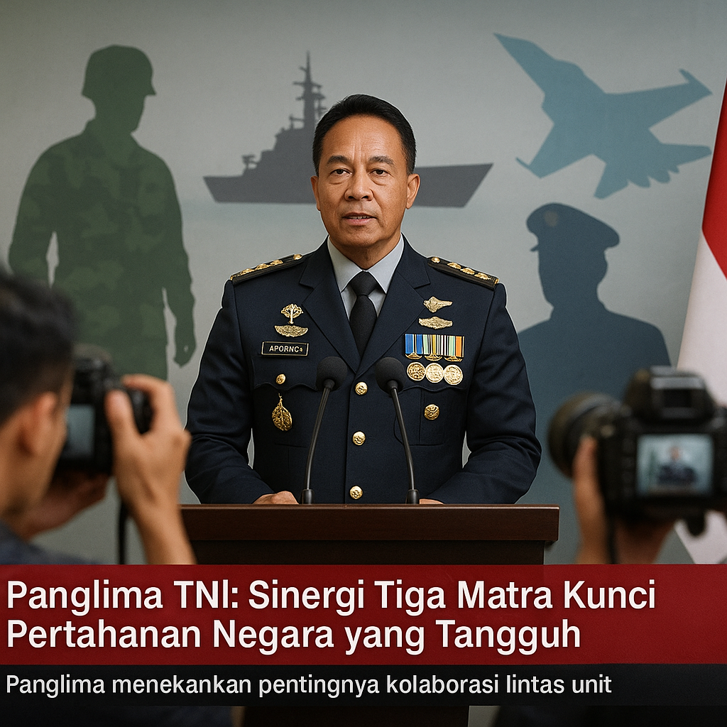 Panglima TNI: Sinergi Tiga Matra Kunci Pertahanan Negara yang Tangguh