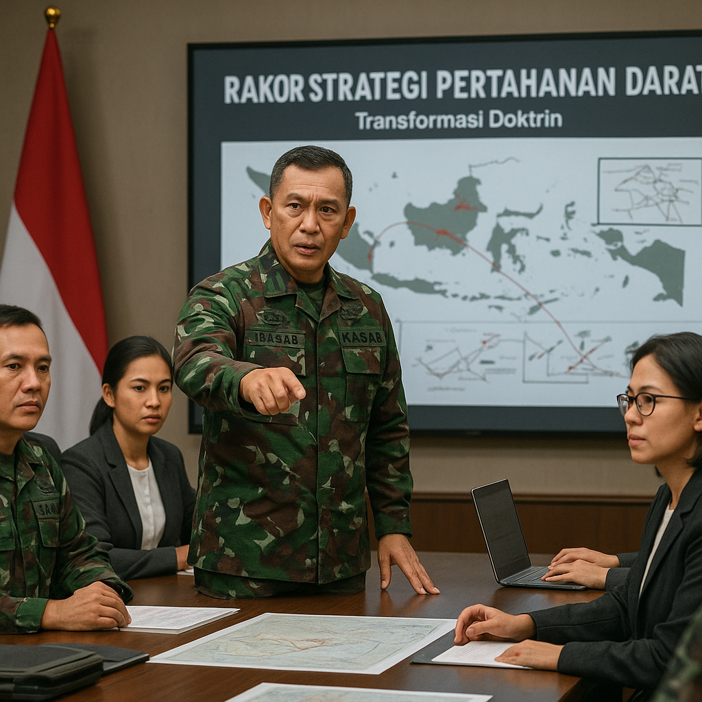 KSAD Pimpin Rakor Strategi Pertahanan Darat, Siapkan Transformasi Doktrin