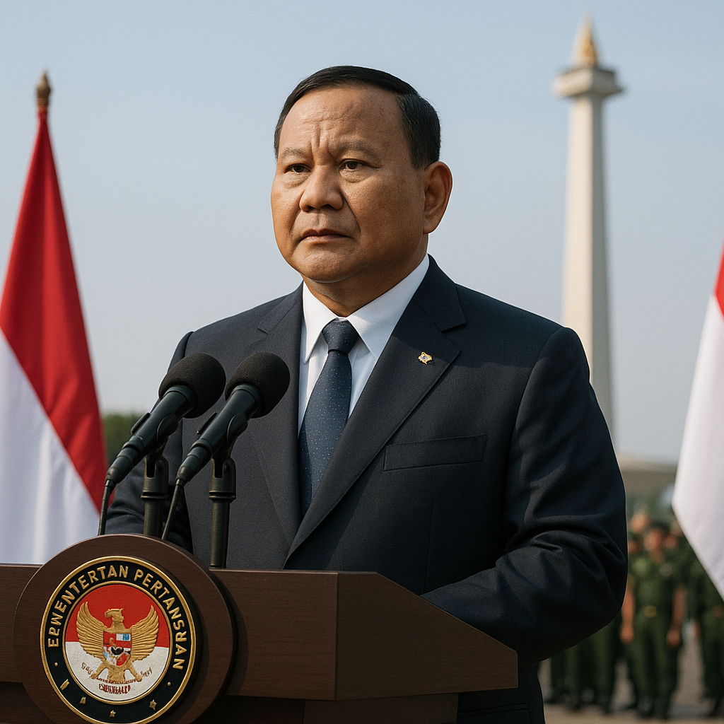 Menhan Prabowo: Disiplin Organisasi adalah Nyawa Pertahanan Negara