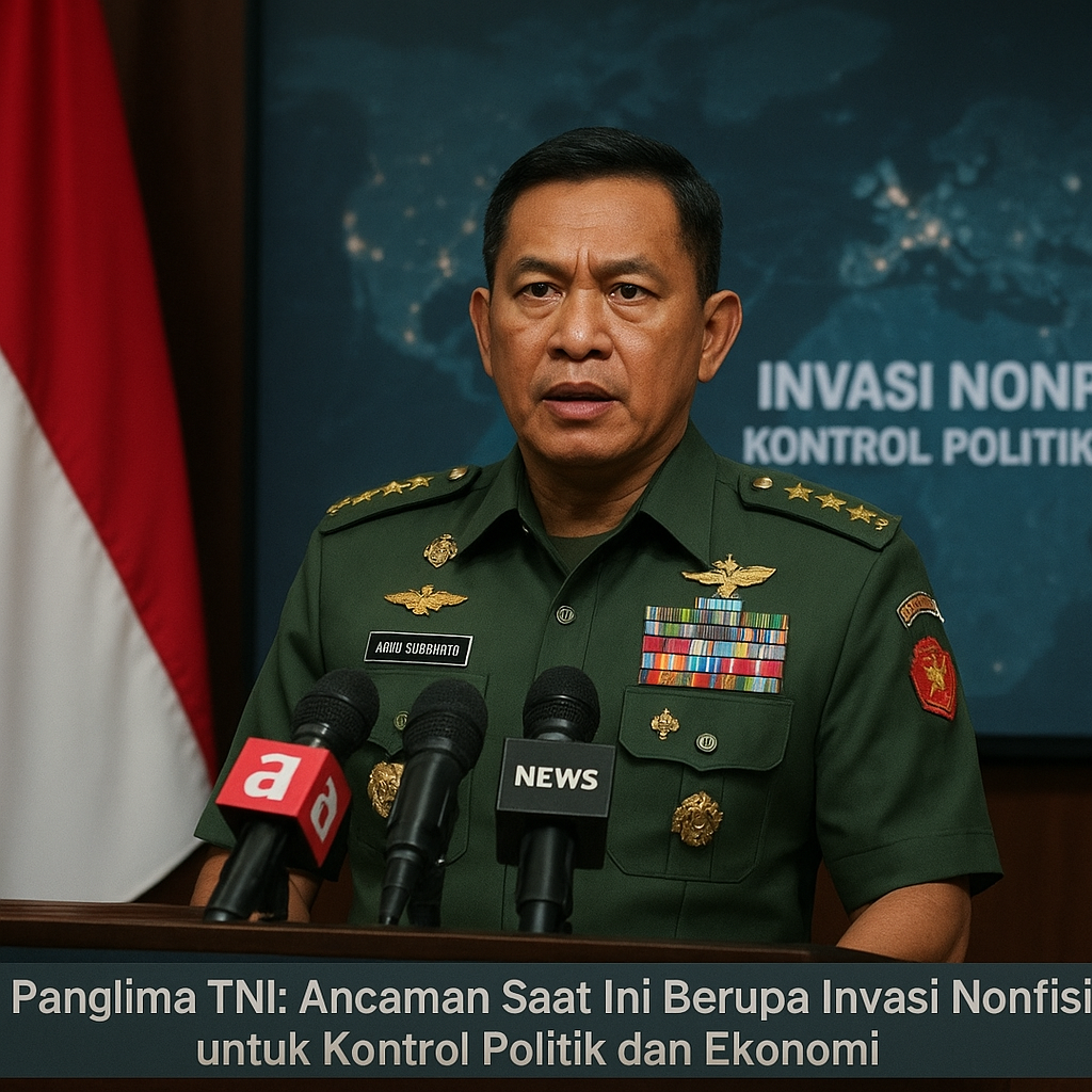 Panglima TNI: Ancaman Saat Ini Berupa Invasi Nonfisik untuk Kontrol Politik dan Ekonomi