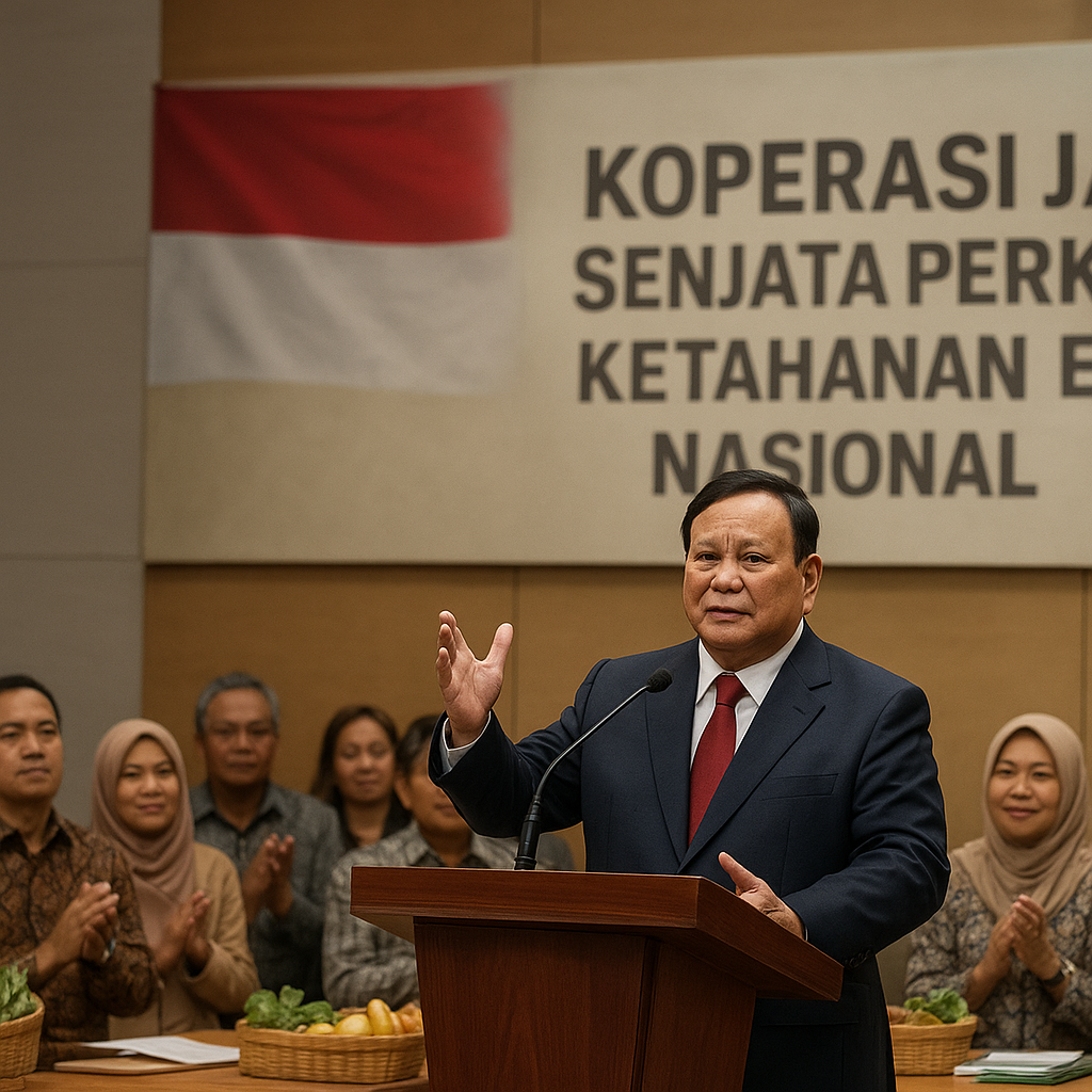 Koperasi Jadi Senjata Prabowo Perkuat Ketahanan Ekonomi Nasional