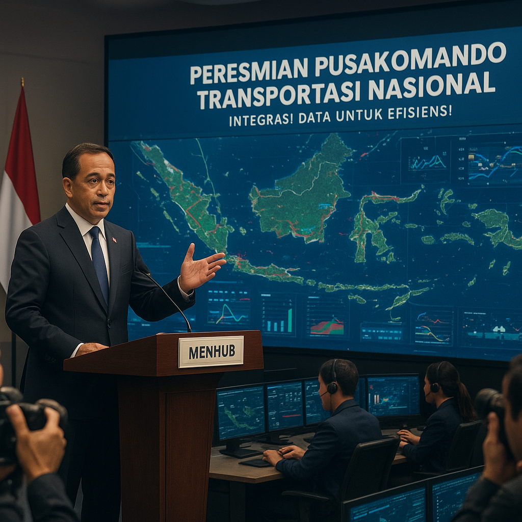 Menhub Resmikan Pusat Komando Transportasi Nasional, Integrasi Data untuk Efisiensi