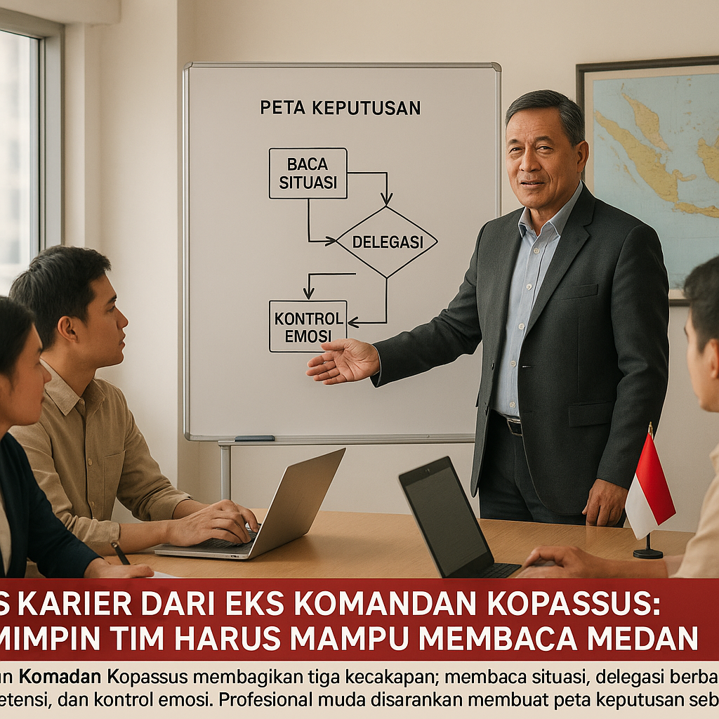 Tips Karier dari Eks Komandan Kopassus: Pemimpin Tim Harus Mampu Membaca Medan