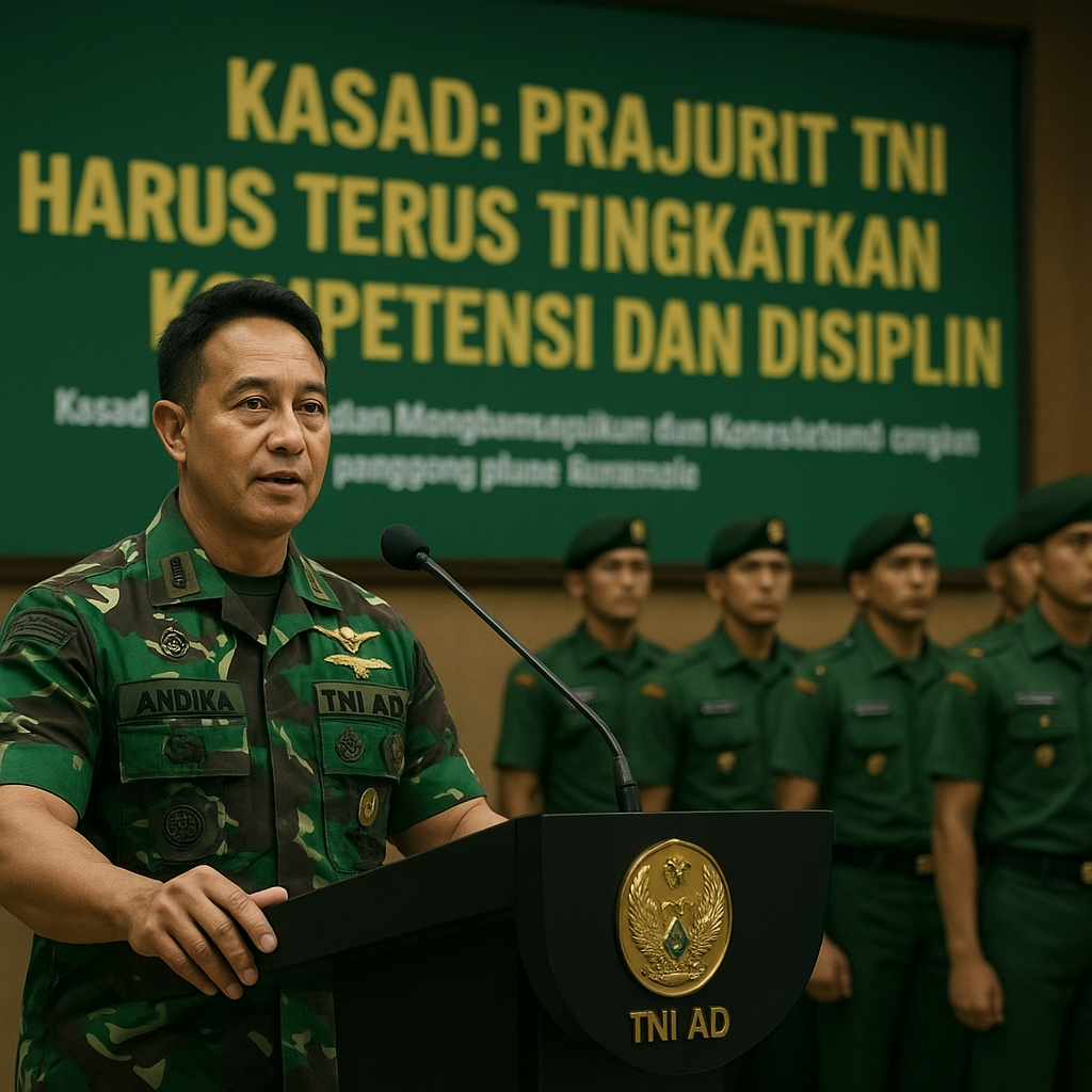 Kasad: Prajurit TNI AD Harus Terus Tingkatkan Kompetensi dan Disiplin