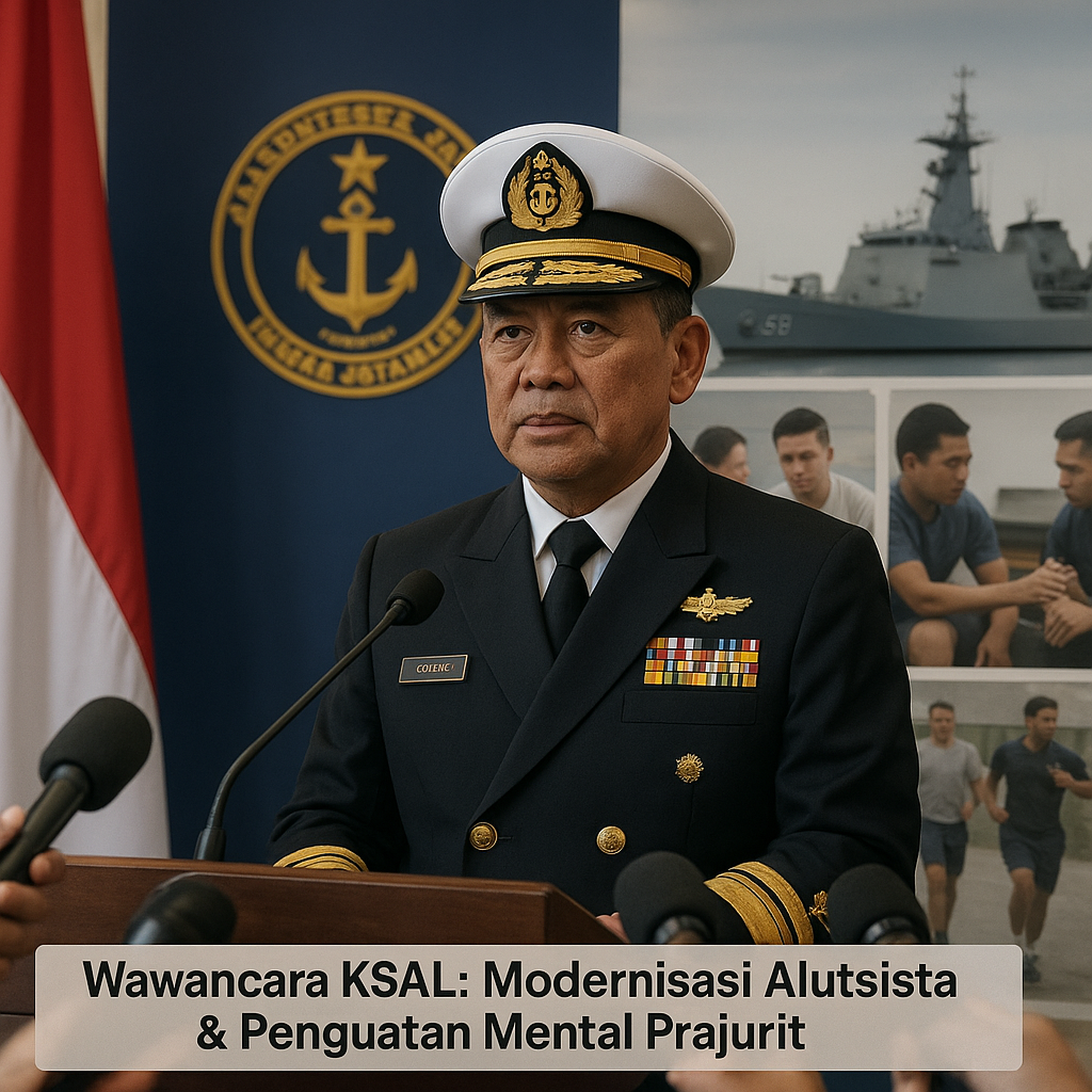Wawancara KSAL: Modernisasi Alutsista Harus Diimbangi dengan Penguatan Mental Prajurit