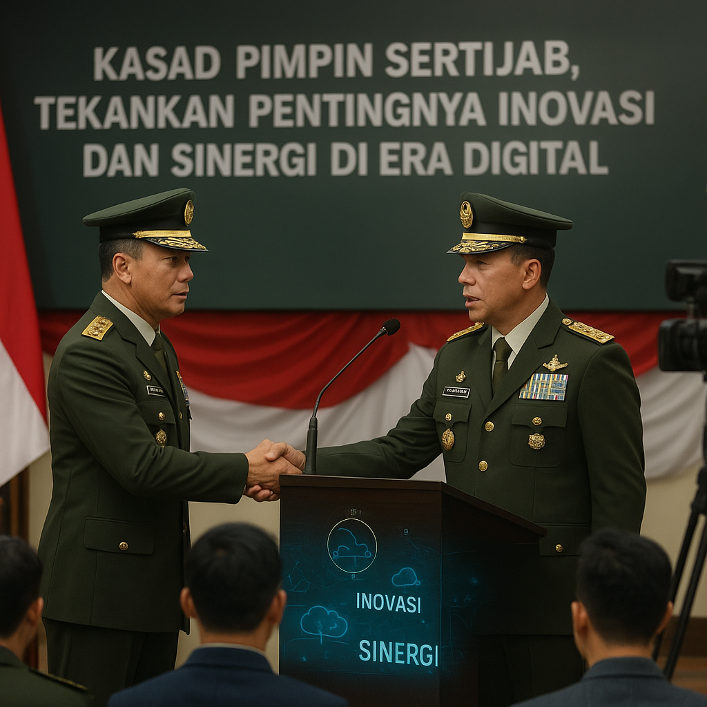 Kasad Pimpin Sertijab, Tekankan Pentingnya Inovasi dan Sinergi di Era Digital
