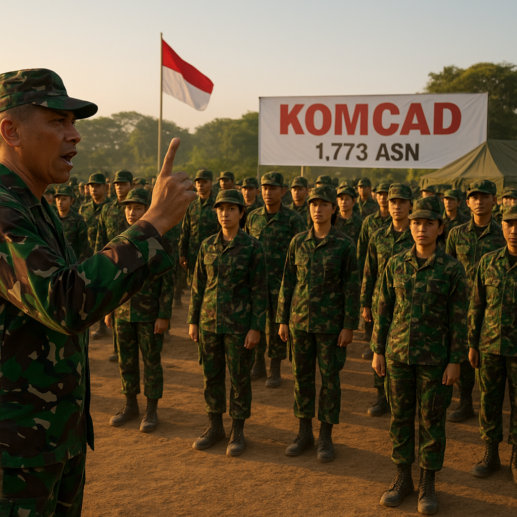 1.773 ASN Mulai Latihan Dasar Militer Komcad