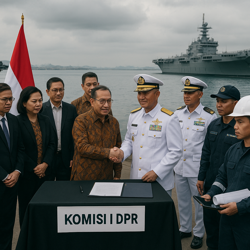 Komisi I DPR Setujui Hibah Kapal Induk Giuseppe Garibaldi, Tekankan Pentingnya Alih Teknologi