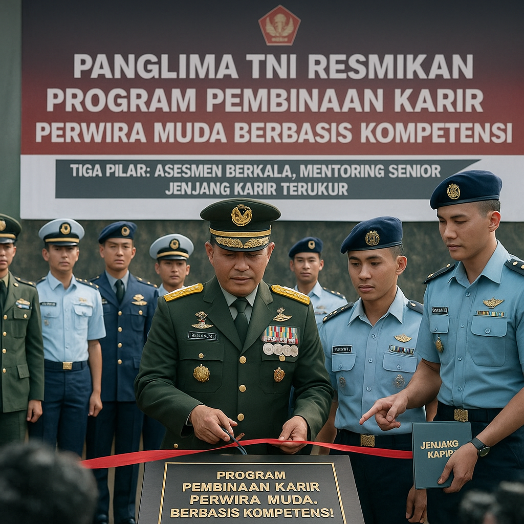Panglima TNI Resmikan Program Pembinaan Karir Perwira Muda Berbasis Kompetensi