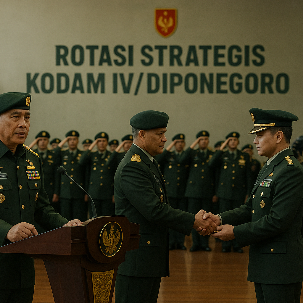 Rotasi Strategis Kodam IV/Diponegoro: Pangdam Tekankan Adaptasi Cepat dan Kinerja Optimal