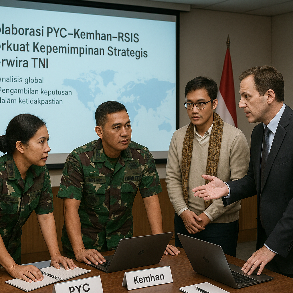 Kolaborasi PYC–Kemhan–RSIS Perkuat Kepemimpinan Strategis Perwira TNI