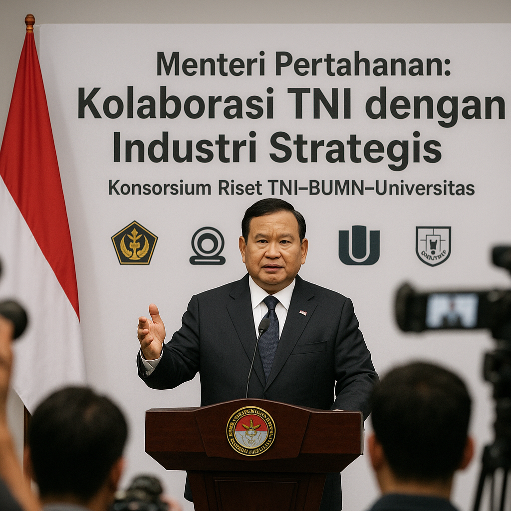 Menteri Pertahanan Buka Suara Soal Kolaborasi TNI dengan Industri Strategis