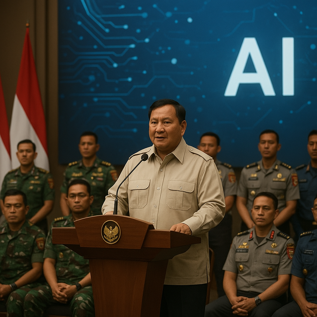 Prabowo Minta Perwira TNI-Polri Kuasai Teknologi dan AI Hadapi Ancaman Siber