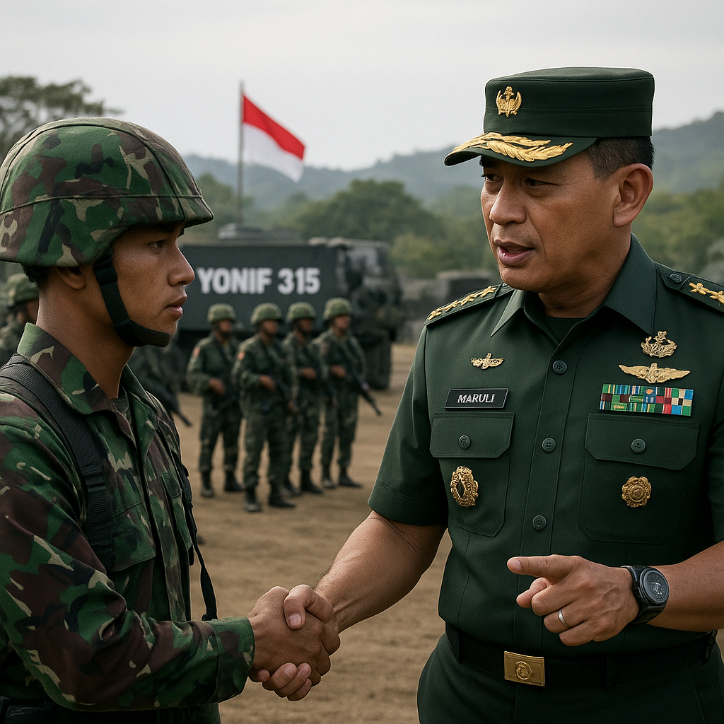 Kasad Tinjau Latihan Tempur Yonif 315, Tekankan Kesiapan Tempur Prajurit