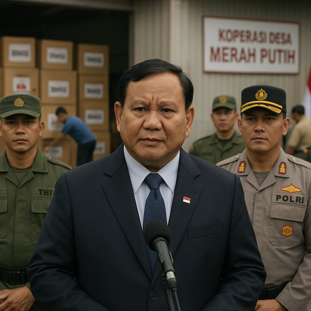 Prabowo Libatkan TNI-Polri dalam Operasional Kopdes Merah Putih, Penyaluran Bansos Bakal Terpusat