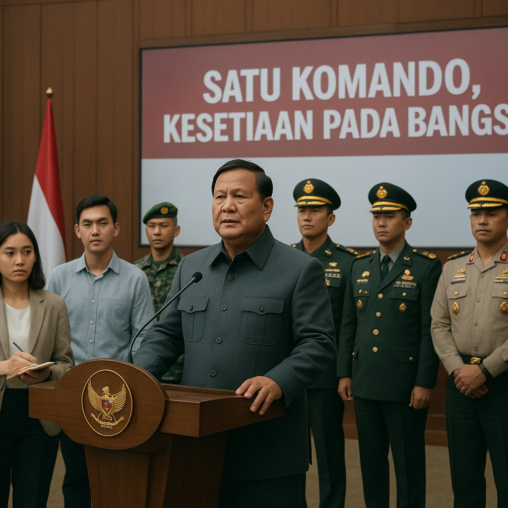 DPR Soroti Pesan Prabowo untuk TNI-Polri: Harus Satu Komando dan Kesetiaan Utama pada Bangsa