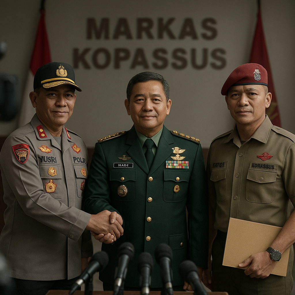 Kapolda Metro Jaya, Pangdam Jaya, dan Pangkopassus Perkuat Sinergi Jaga Stabilitas Jakarta