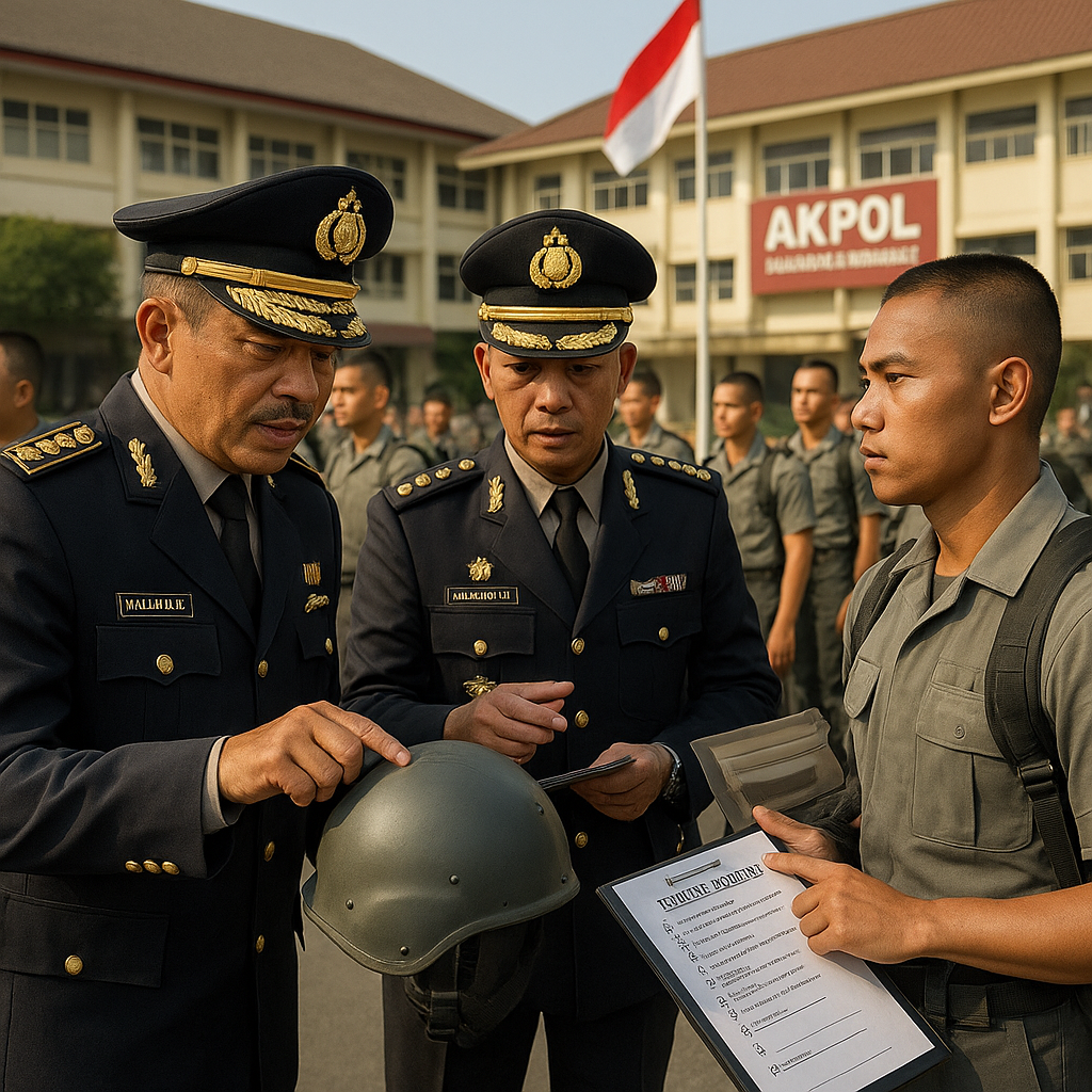 Wakapolri dan Kalemdiklat Cek Kelengkapan Calon Taruna Akpol, Tekankan Detail dan Kesiapan Lapangan