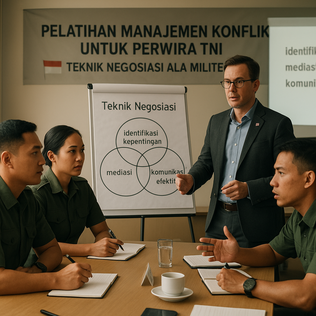 Pelatihan Manajemen Konflik untuk Perwira TNI: Teknik Negosiasi Ala Militer