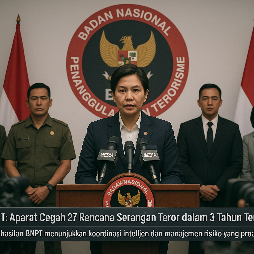 BNPT: Aparat Cegah 27 Rencana Serangan Teror dalam 3 Tahun Terakhir