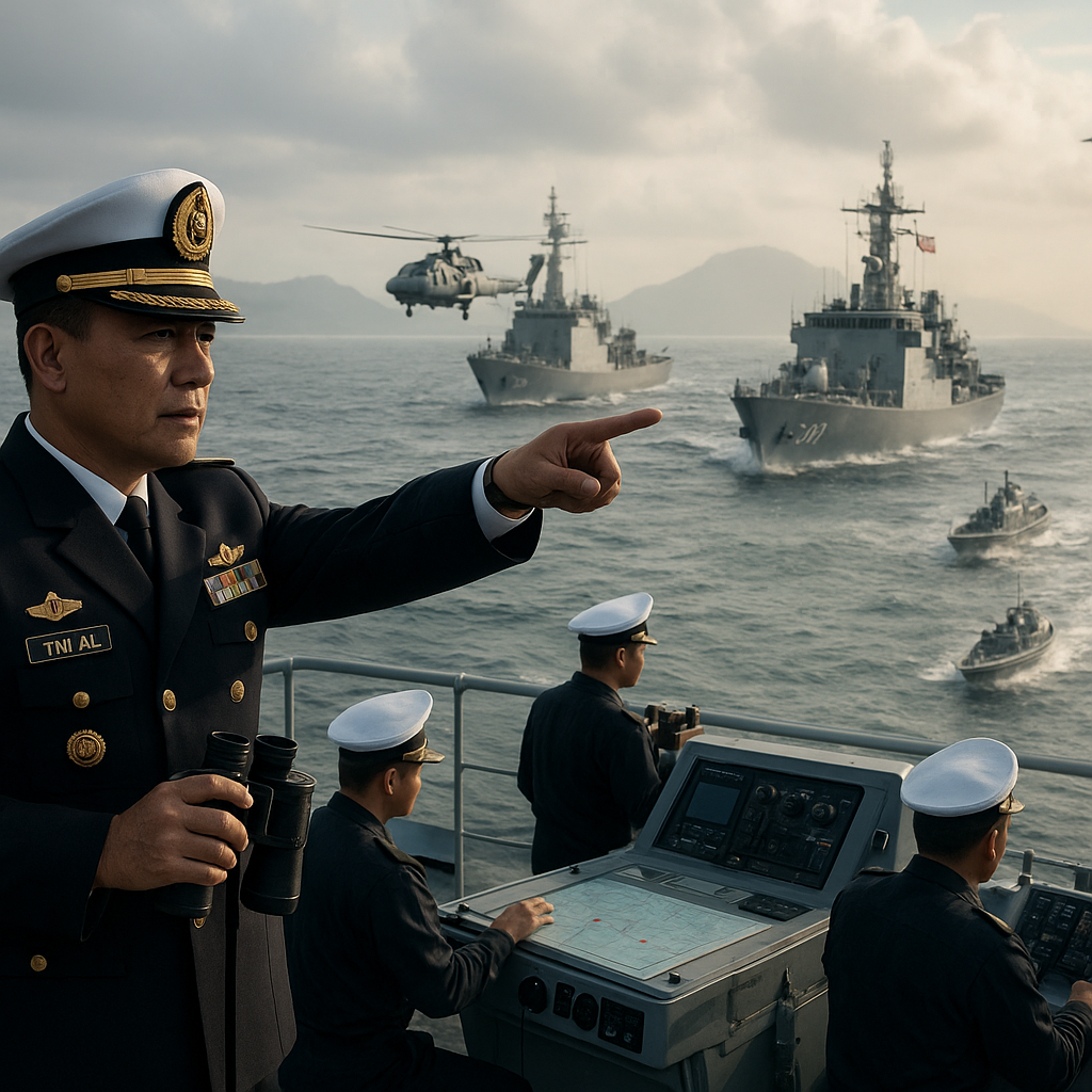 TNI AL Gelar Latihan Gabungan Armada, Uji Komando dan Kendali di Laut Natuna