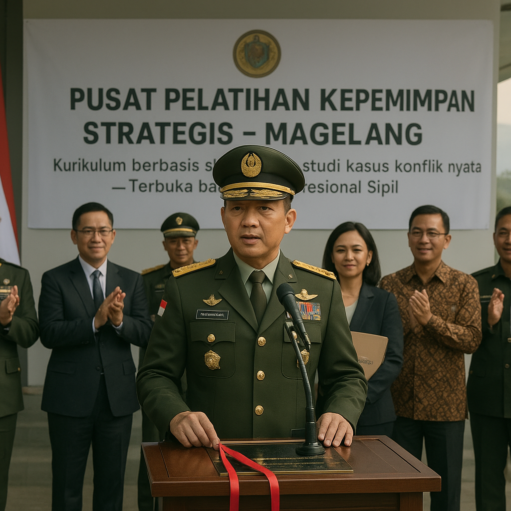 Panglima TNI Resmikan Pusat Pelatihan Kepemimpinan Strategis di Magelang