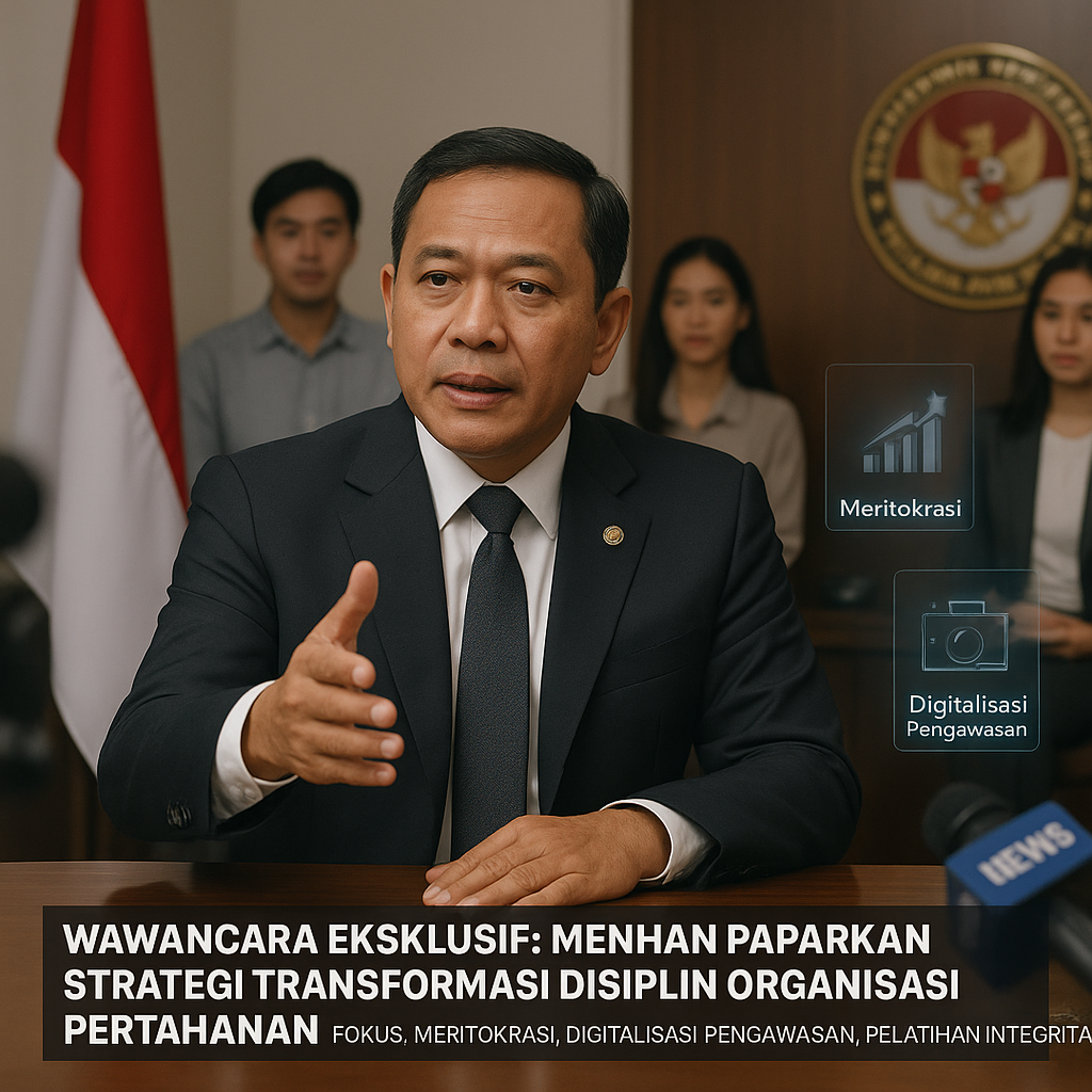 Wawancara Eksklusif: Menhan Paparkan Strategi Transformasi Disiplin Organisasi Pertahanan