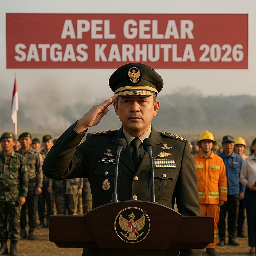 Waasops Panglima TNI Pimpin Apel Gelar Satgas Karhutla 2026