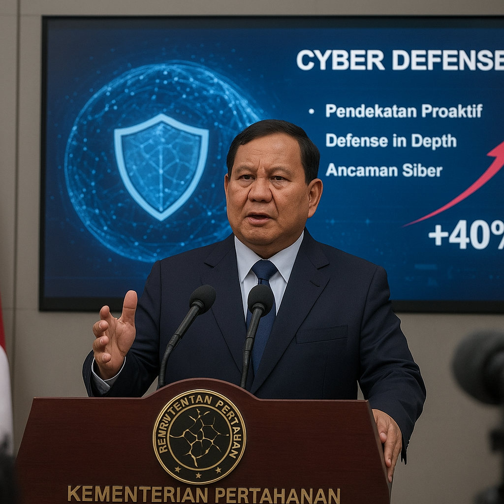 Menhan Paparkan Analisis Pertahanan Nasional Menghadapi Ancaman Siber