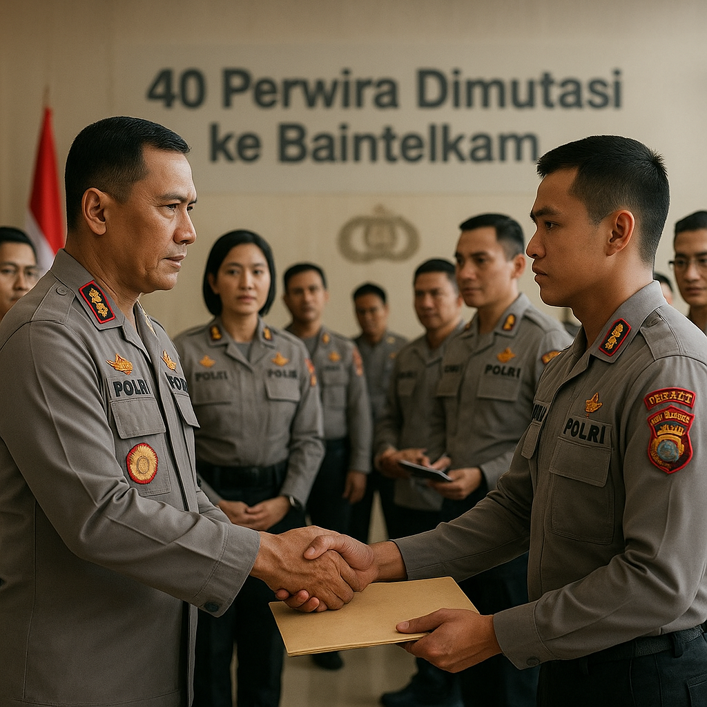 40 Perwira Dimutasi Kapolri ke Baintelkam untuk Perkuat Intelijen